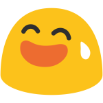 Yellow laughing emoji