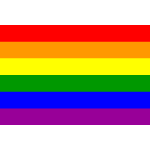 The rainbow flag gradient