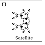 Figure O - Satellite, Vol relatif Ã  4, Formation Skydiving 4-Way
