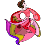 Colorful dancer