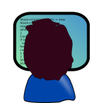 Java programmer with medium-length hair