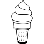 Ice cream silhoette