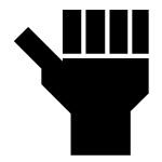 Black hand symbol