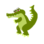 Sad Crocodile Cartoon