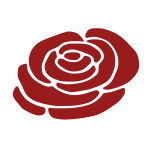 Ireland Rose silhouette (vector)
