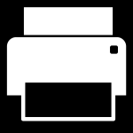Printer monochrome icon