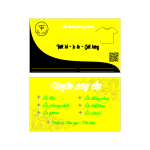 Business card yellow color