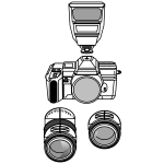 Camera with lenses