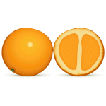 Orange and half