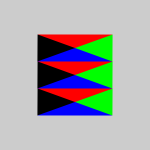 Rotating squares SVG animation