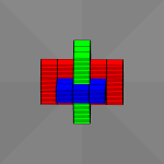 Interlocking cubes animation