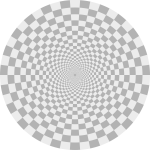 Spirograph checkered pattern