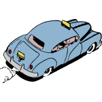 Retro car vector image