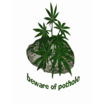 Cannabis plant symbol