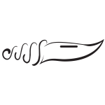Knife vector image