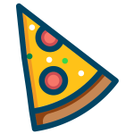 Pepperoni pizza vector image