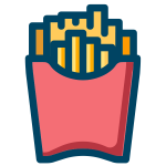 French fries vector image