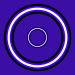 Circles on purple background