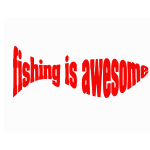 Fishing typography