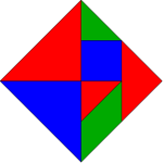 Tangram rectangle RGB colors