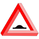 Road bump symbol