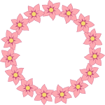Floral frame 37 (colour)