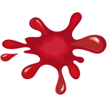 Red paint splat