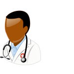 Brown Doctor With Black Hair