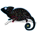 Chameleon vector image