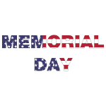 Memorial Day Typography With Strokes