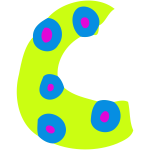 Colourful alphabet - C