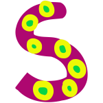 Colourful alphabet - S