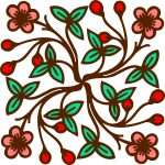 Floral design 100 (version 2, colour)