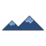 Snow mountain minimal icon