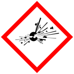 Explosive substances warning