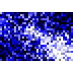 Blue pixel pattern