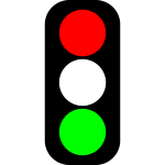 Red & green traffic light indicator