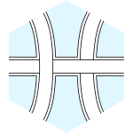 Hexagonal path / knot tile