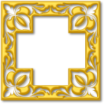 Gold cross frame