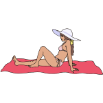 Beach girl 3 (simplified)