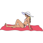 Beach girl 4 (more simplified)