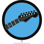Music shop vector logotype