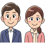 Smiling couple animation