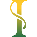 Yellow and green letter I