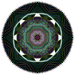 Kaleidoscope pattern geometric shape