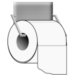 Toilet Paper on Holder