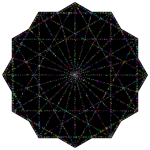 Simple Geometric Design Line Art Variation 2 Prismatic 2