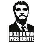 Estampa para camiseta Jair Bolsonaro Presidente 2018