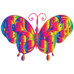 Flourish Butterfly Silhouette Spectral