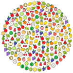 Fruit Icons Circle